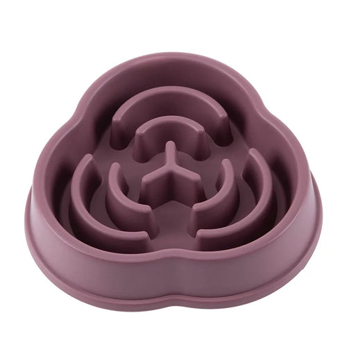 Anti-Choking Slow Feeder Dog Bowl - Non-Slip Plastic Maze Bowl
