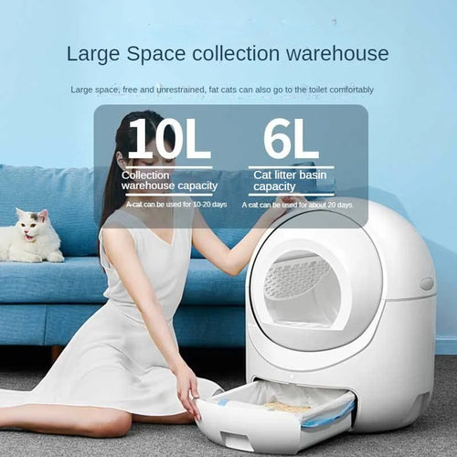 Automatic Self-Cleaning Cat Litter Box - Extra Large Enclosed Smart