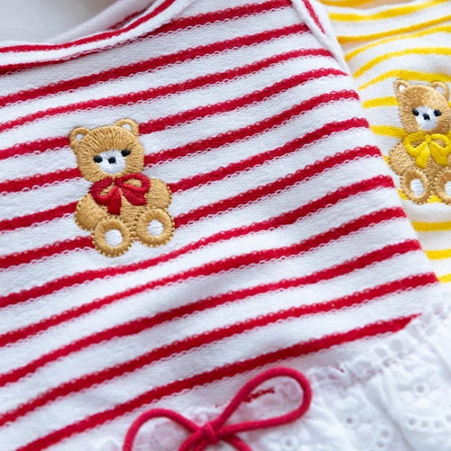 Pet Thin Striped Dress Dog Teddy Small Dog Yorkshire Lace Vest Dog Dresses for Small Dogs Puppy Clothes
