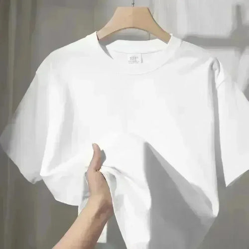 Cartoon Funny Dachshund Print Women's T-shirt Casual Round Neck Fashionable White T-shirt Suitable for Women in Summer