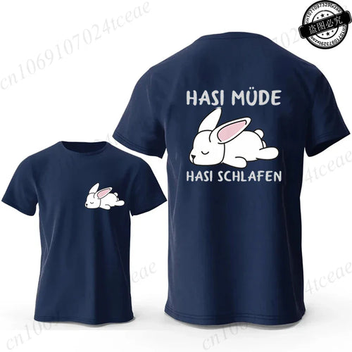 Bunny Is Tired T Shirts Lazy Bunny Shirts Cute Rabbit Graphic Tee Women Short Sleeve Casual Tops Lazy Streetwear Fashion T-shirt