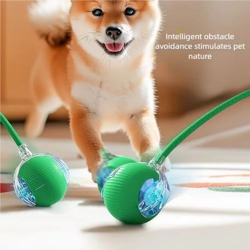 Automatic Smart Cat Toy Ball Interactive Electric Rolling Teaser USB Rechargeable Moving Bouncing Ball for Kittens Birthday Gift