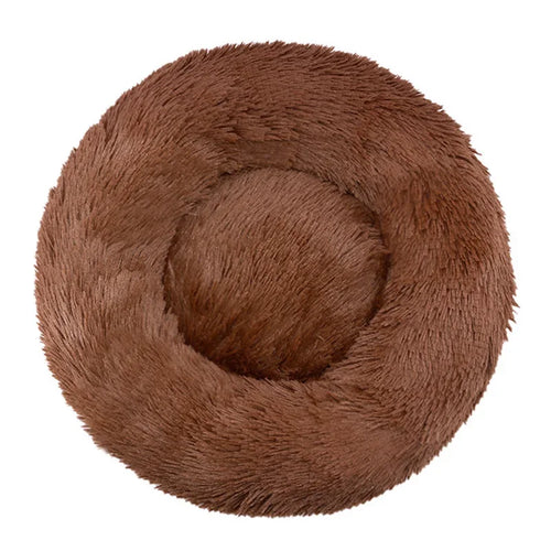 40-90cm 6 Sizes Round Pet Bed for Large Dog Bed Super Soft Cat Bed Plush Dog House for Medium Dog House Winter Warm Sleeping
