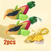 Indoor Interactive Birds Toy for Cat Chasing Teasing Toy Sounding Catnip Cat Teaser Toy Self-hilarity Wall Hanging Birds Cat Toy