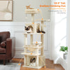 PAWZ Road Large Cat Tree Tower - 72 Multi-Level with Condo Grey