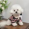 Striped Dog Shirt for Small Dogs Breathable Cotton Pet T-Shirt for Teddy Bichon Schnauzer Spring Summer Autumn Puppy Clothes