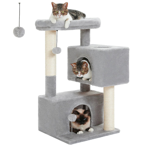 PAWZ Road Large Multi-Level Cat Tree with Condo and Hammock