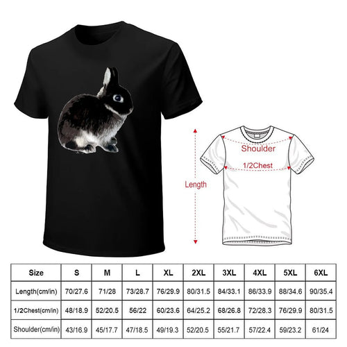Black Otter Netherland Dwarf Rabbit T-Shirt Thanksgiving Casual Tee