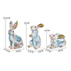 Shunmaii Lifelike Resin Rabbit Statue - Easter Bunny Ornament