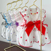 Pet dresses clothes for spring and summer dogs cats teddy bears Pomeranians plush toys  hearts all cotton fabric