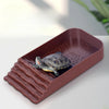 Reptile Bathing Pool Reptile Feeding Dish Water Bowl with Ramp Aquarium Ornament for Snake, Turtle, Bearded Dragon, Lizard Bath