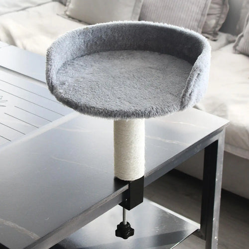 Cat Bed for Desk 360 Rotating Hammock for Cat Desk Clamp Kitten Bed for Kittens Pets Animals Indoor Home Apartment Living Room