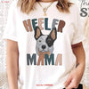 Heeler Mama T Shirt Australian Cattle Dog Mom Blue s vintage Washed graphic Top For Everyday Wear Casual Slightly Stretched