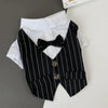 English Style Gentleman Dog Dress Puppy Suit with Tie for Formal Occasions Four Seasons Wedding Pet Photo Teddy Clothes