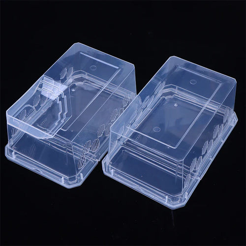 Reptile Tank Insect Spiders Tortoise Lizard Plastic Transparent Reptile Breeding Box Vivarium With Balcony Feeding Supplies