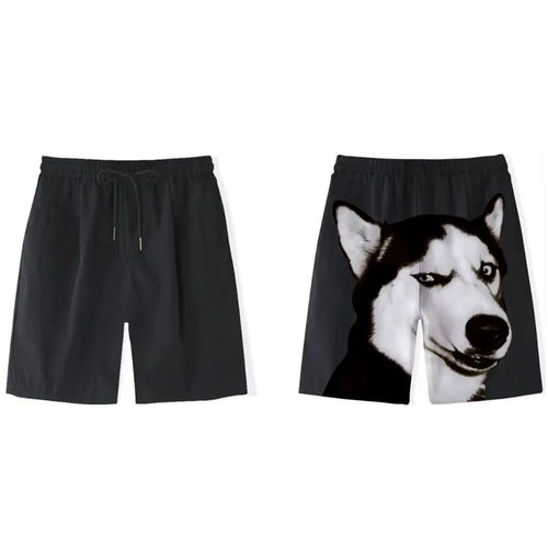 Golden Retriever Shorts Men's Beach Shorts Funny Printed Breathable Home Wear Outdoor Fashion Couple Dog Head Shorts Trendy