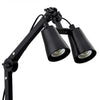 Reptile Terrarium Adjustable Dual-head Lamp Stand Adsorption Removable UVB UVA Lamp Stand Reptile Habitat Supplement Calcium