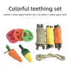 Toys for Rabbits Pets Pet Rabbit Guinea Pig Dragon Cat Fun Toy Hamster Rabbit Rabbit Tooth Grinding Set Pet Tooth Grinding Snack