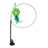 Simulation Bird interactive Cat Toy Sucker Feather Bird with Bell Cat Stick Toy for Kitten Playing Teaser Wand Toy Cat Supplies