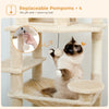 Pequlti 72 Multi-Level Cat Tree Tower with Condo & Hammock