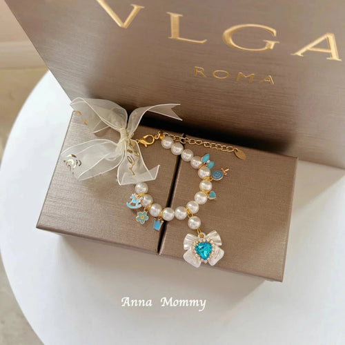 Pet Jewelry Accessories Fine Chic Pearl Beaded Necklace Bib Flower Bow Pendant Collar For Small Medium Dog Poodle Puppy Supplies