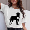 Hot Sale Bull Terrier Rottweiler Kawaii Printed TShirt Women Beagle Cute Whippet Funny Dog T-shirt Collie Malinois Women Clothes