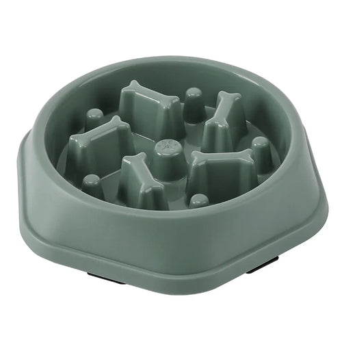 Anti-Choking Slow Feeder Dog Bowl - Non-Slip Plastic Maze Bowl
