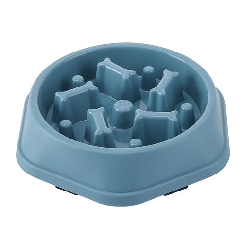 Anti-Choking Slow Feeder Dog Bowl - Non-Slip Plastic Maze Bowl