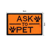 Embroidered Service Dog Patch — Removable Velcro ID Tag for Dog Vests, Harnesses & Tactical Gear