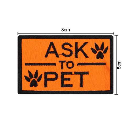 Embroidered Service Dog Patch — Removable Velcro ID Tag for Dog Vests, Harnesses & Tactical Gear