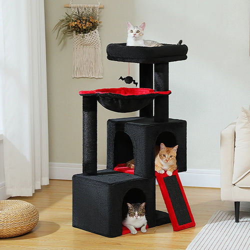 PAWZ Road Large Multi-Level Cat Tree with Condo and Hammock