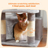 PAWZ Road Large Cat Tree Tower - 72 Multi-Level with Condo Grey