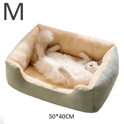 Cat & Dog Bed – Cozy Pet Cushion, Basket, and Habitat for Cats, Kittens & Small Dogs