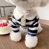Striped Dog Shirt for Small Dogs Breathable Cotton Pet T-Shirt for Teddy Bichon Schnauzer Spring Summer Autumn Puppy Clothes