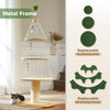 PAWZ Road Christmas Cat Tree Tower - 3 Condos Green/White 135cm