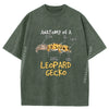 Kids Leopard Gecko Gift Anatomy of A Leopard Gecko Grey Shirt Graphic Tee Unisex Short Sleeve Tee Tshirts Washed