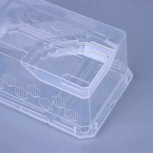 Reptile Tank Insect Spiders Tortoise Lizard Plastic Transparent Reptile Breeding Box Vivarium With Balcony Feeding Supplies