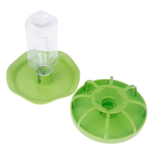 Reptile Water Drinker Dispenser Food Bowl Lizard Gecko Feeder Round Dish Turtle Water Bowl Drink Bottle Reptile Feeders