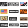 Embroidered Service Dog Patch — Removable Velcro ID Tag for Dog Vests, Harnesses & Tactical Gear