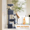 PAWZ Road Large Cat Tree Tower - 72 Multi-Level with Condo Grey