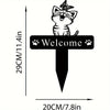 Rabbit Art Sculpture – Hollow Wrought Iron Figurines, Dust Proof and Realistic Rabbit/Squirrel for Garden, Home, and Yard