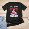 Snake Lover Art For Girls Ball Python Coral Reptile Unisex T shirt