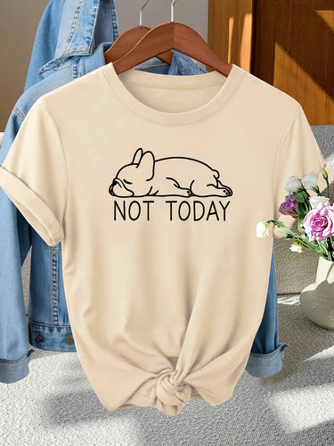 French Bulldog Print T-shirt Women's Harajuku Short Sleeve Casual Women's T-shirt Clothing Street Tops Tees Aesthetic Clothes