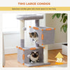 PAWZ Road Large Multi-Level Cat Tree with Condo and Hammock