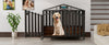 Heavy Duty Dog Crate Furniture with Wheels for Large Dogs