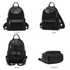 FOXER Brand Genuine Leather + Microfiber Women's Backpack Fashion Female Travel Bag Large Capacity Waterproof Backpack