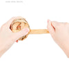 2pcs Small Animals Play Balls Rolling Activity Chew Toys Gnawing Treats for Rabbits Guinea Pigs Chinchilla Bunny Natural Balls