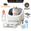 Pokpaw Automatic Self-cleaning Litter Box for Cats – 76L Large Smart Cat Toilet Open Sandbox for Cat Pet Supplies