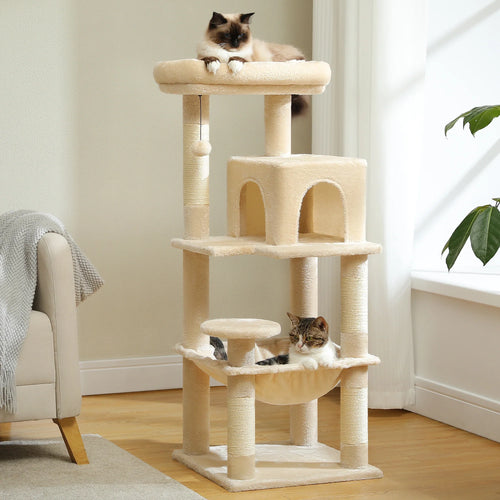 Petepela 5-Level Cat Tree Tower with Hammock and Condo