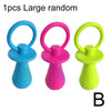Pet Rubber Pacifier Dog Toy Interactive Rubber Soother Pet Dog Cat Puppy Elasticity Teeth Dog Chew Toys Tooth Cleaning Toy